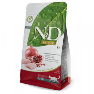 FARMINA N&D CAT GF PRIME CHICKEN POMEGRANATE kaķu barība Vista, granātābols 10kg